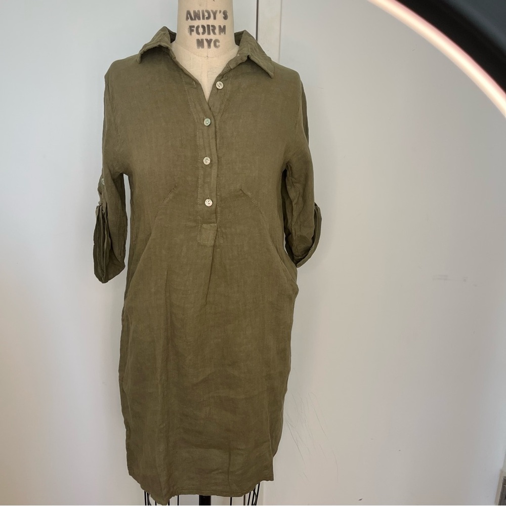 NWT Elena Baldi Linen Dress Size‎ Small